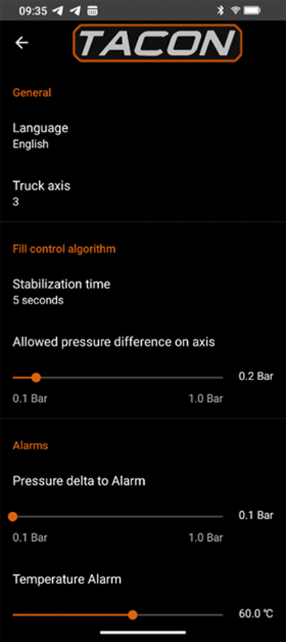 Screen 2 tacon App
